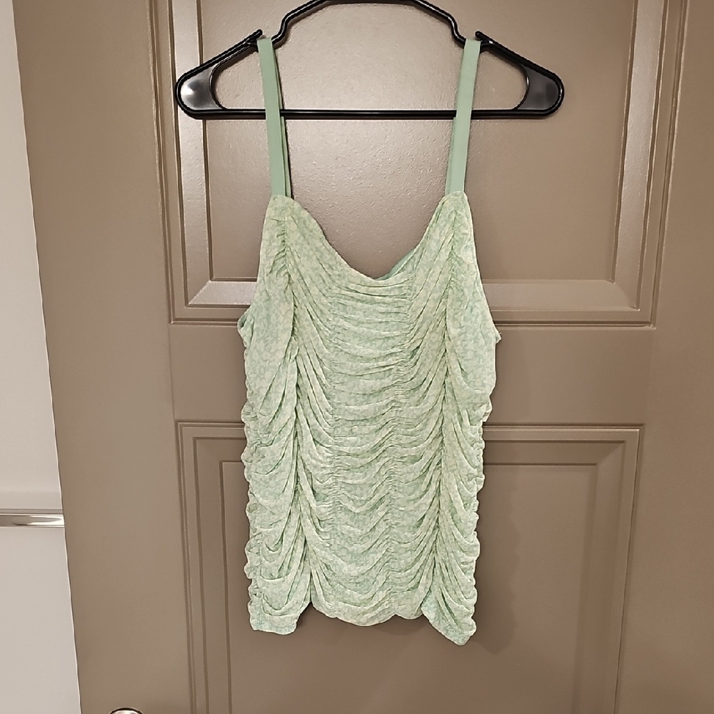 Torrid Green Sleeveless Ruched Camisole